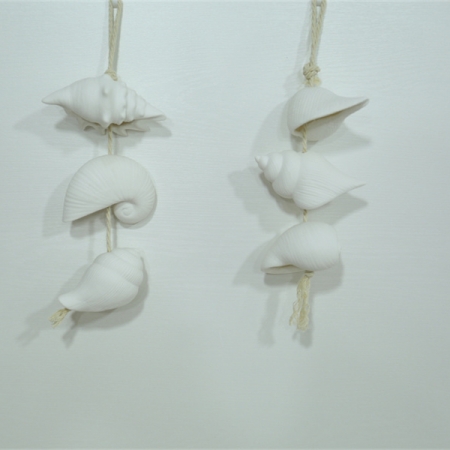 CERAMIC OCEAN DECOR CONCH ORNAMENT